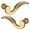 Baldwin Lever Lifetime Satin Brass Door Levers Lifetime Satin Brass 5152 5152.044.MR - alternate 2
